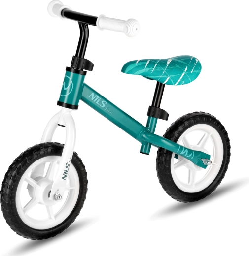 Laste jooksuratas NILS Fun 10" roheline
