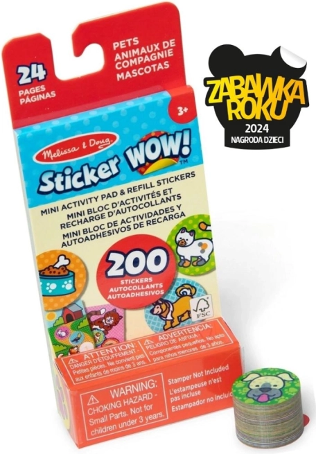 Sticker Wow varutäide + mini raamat – koduloomad
