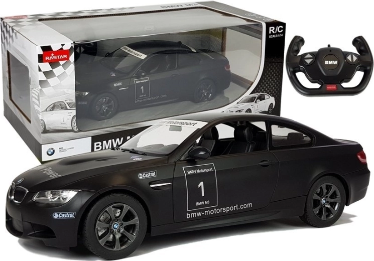 Rastar R/C Car BMW M3 1:14 Black Remote Controlled