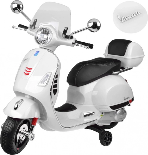 Laste elektriline tõukeratas Vespa GTS Super akuga – valge