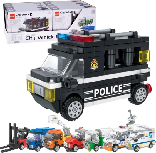Ehitusklotside komplekt CITY VEHICLE – linnasõidukid, 1 mudel