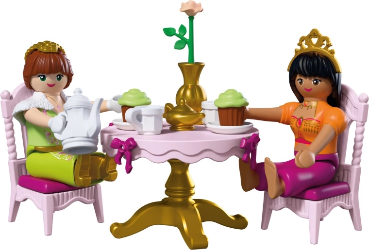 Tea party with rich accessories