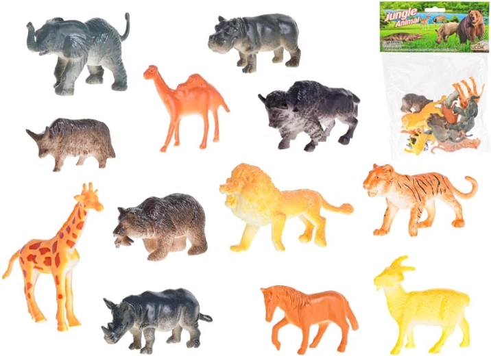 Safari loomakeste komplekt 5–7 cm, 12 tk kotis