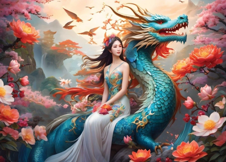Puzzle Sinine Draak 500 tükki