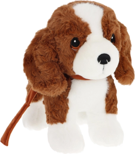 Keeleco plüüsist kutsikas Cavapoo rihmaga 23 cm