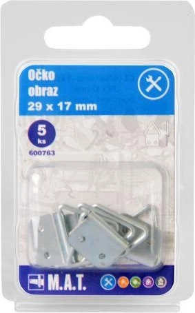 Picture eyelet 29 × 17 mm, galvanized (5 pcs)