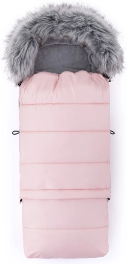 4-ühes-1 soojakott Pink kärule ja turvatoolile