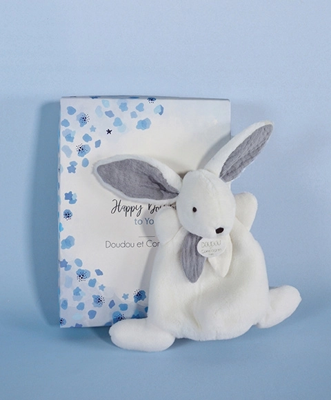 Doudou plüüsist jänku kinkekarbis