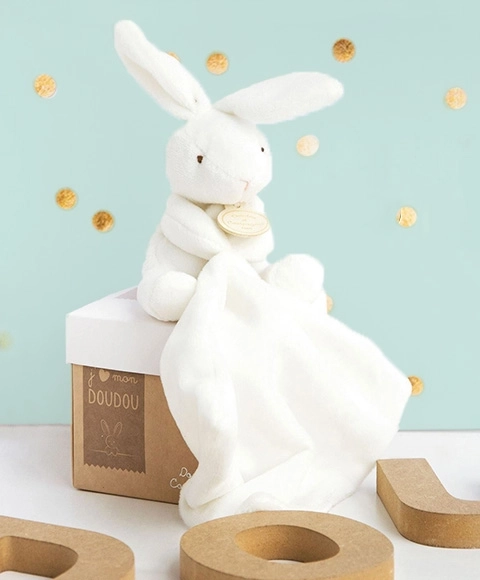 Doudou kinkekomplekt – jänku kaisutekiga 10 cm
