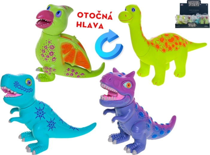 Dinosauruse figuur 15,5 cm – Brontosaurus, Velociraptor, Pterodaktül, T‑Rex