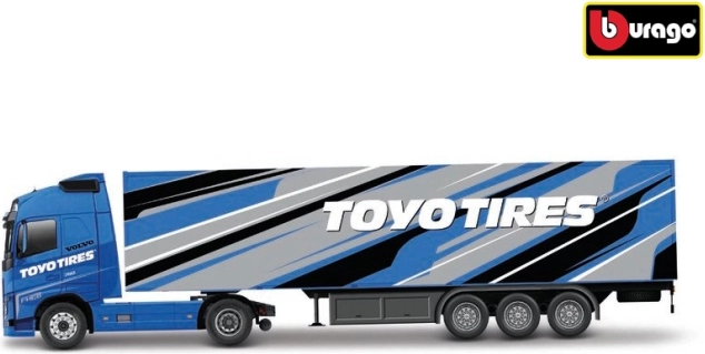 Bburago Volvo FH16 Globetrotter 750 XXL koos Toyo Tires haagisega 1:43