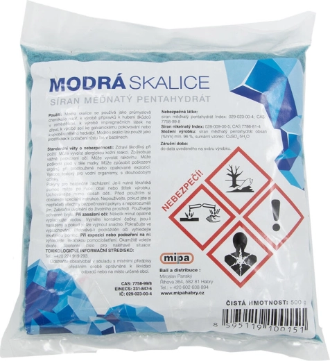Sinine vitriool 500 g (vasksulfaatpentahüdraat) basseinidele ja puidule
