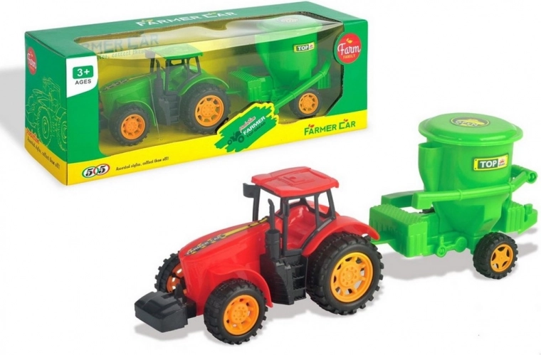 Tractor with Trailer on Flywheel