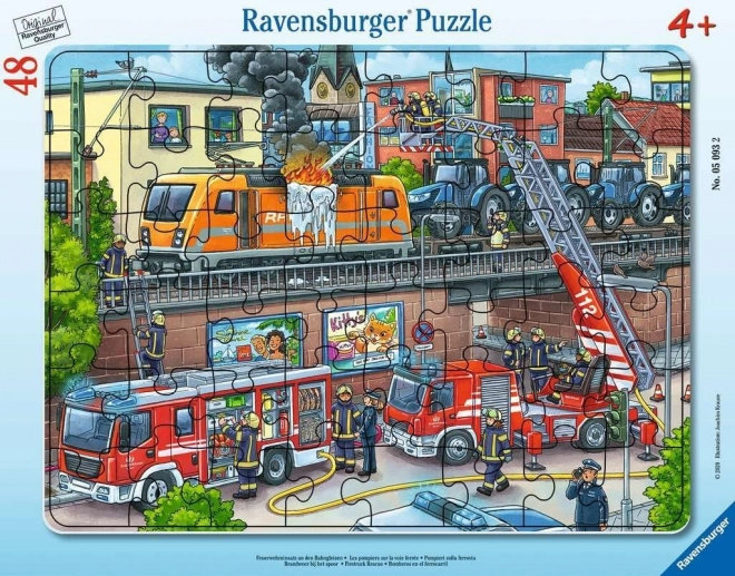 RAVENSBURGER Puzzle Firefighters in Action 48 pieces