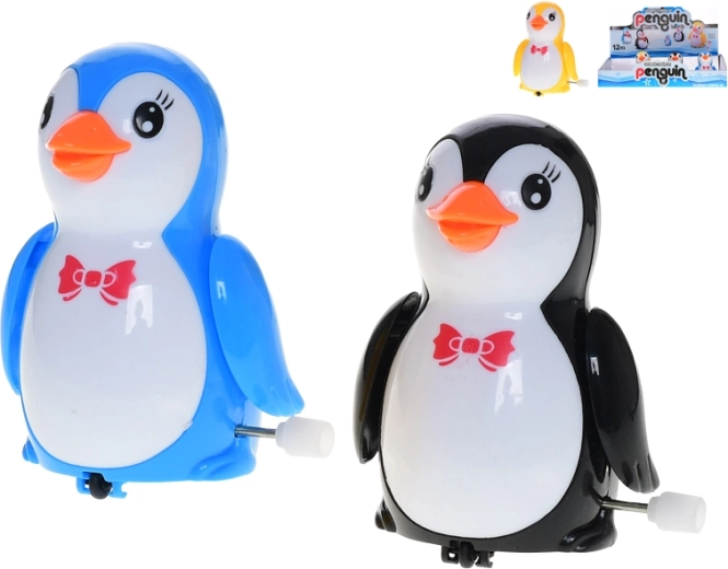 Wind-up Penguin 8.5 cm – fun moving toy without batteries