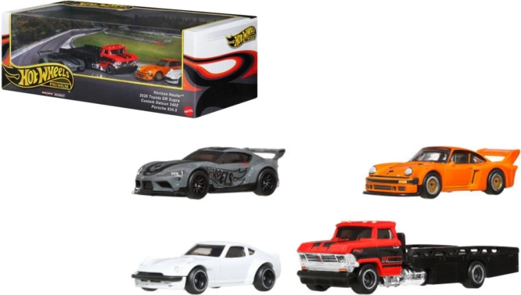 Hot Wheels Premium Collector – 4 autokese komplekt
