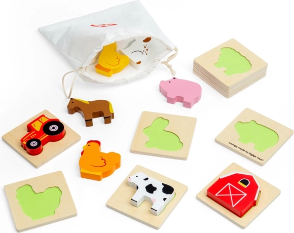 Bigjigs Toys reisimäng: katsu ja leia – talu