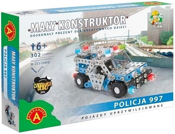 Väike Konstruktor Politsei – metallist politseiauto ehituskomplekt