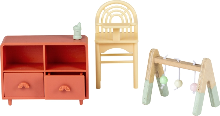 Lundby lastetoa mööblikomplekt nukumajja