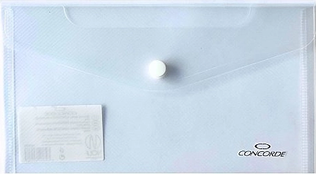 CONCORDE Clear DL Snap-Button Document Wallets