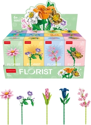 Lelebrother Florist classic meadow and garden flowers (12 types) - 1 piece