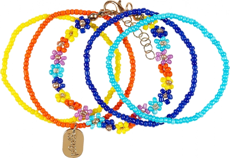 Souza! - Children's Bracelets Millie Floral Blue - 5 pcs