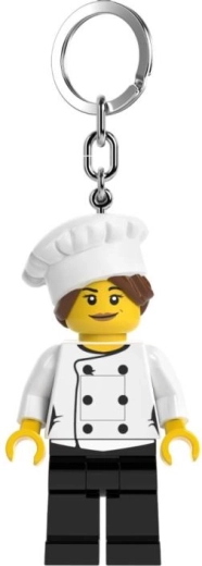 LEGO helendav võtmehoidja kokk – LED-tulega võtmehoidja