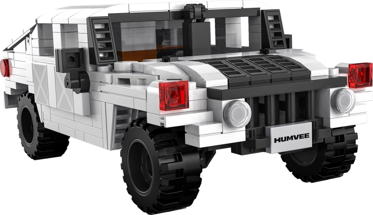 Valge Humvee realistlik mudel