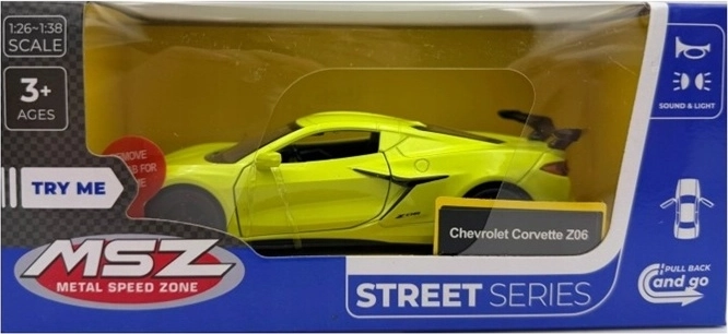 MSZ Chevrolet Corvette C8 with Light and Sound, Yellow