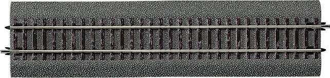 ROCO LINE straight track G1 H0 with roadbed