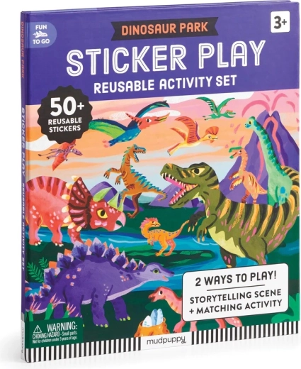 Mudpuppy Reusable Sticker Set Dinopark
