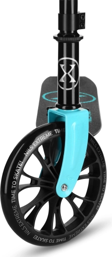 Large 200 mm wheels for a smooth ride