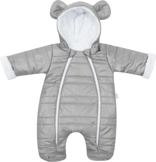 Soe beebikombinesoon kõrvadega NEW BABY Pumi, hall, suurus 68 (4–6 kuud)