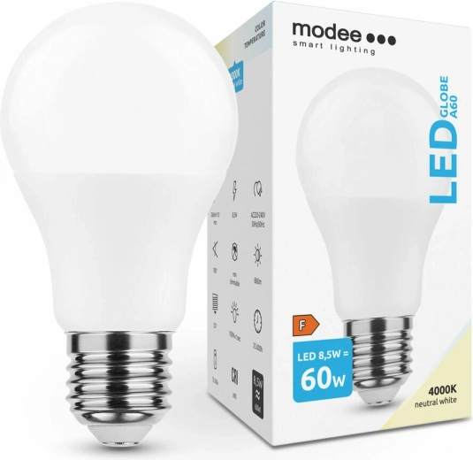 LED-lamp A60 8,5 W E27 806 lm neutraalne valge MODEE