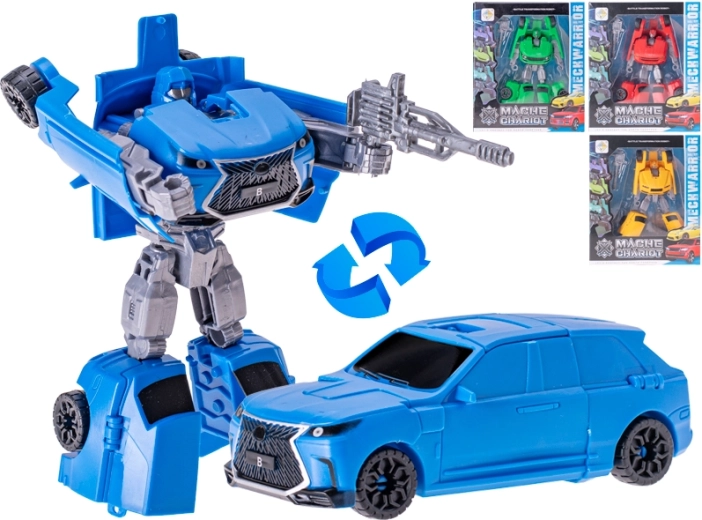 Transforming Car Robot 14.5 cm with Weapon