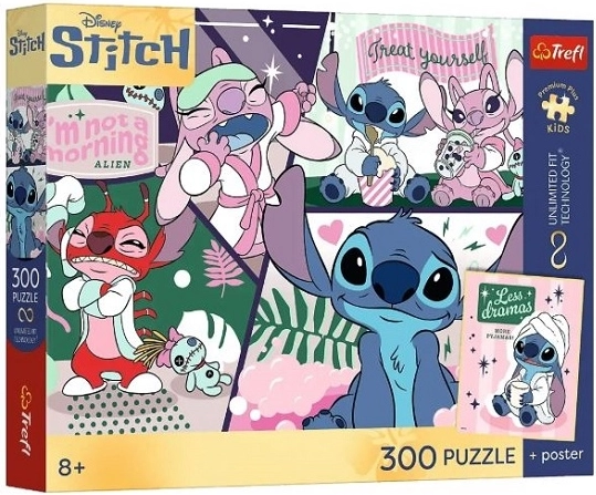 Laste pusle PremPlus Kids Stitch kosmiline duett 300 tükki