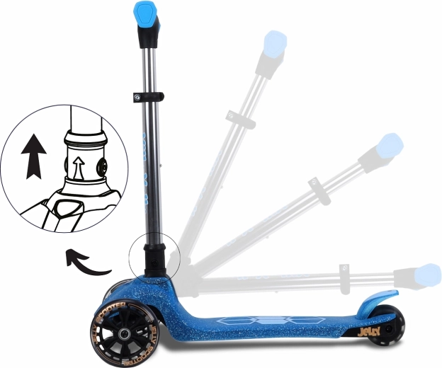 Handlebars adjustable in 4 levels