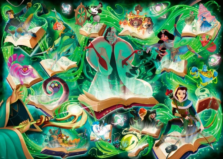 Ravensburgeri pusle Disney Lorcana Glimmers of the Realm: Smaragd, 1000 tükki