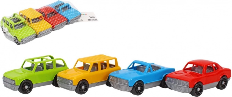 Plastautode komplekt lastele 4 tk (vabaveeremisega)