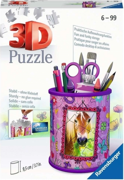 RAVENSBURGER 3D pusle pliiatsitops – hobune, 57 osa
