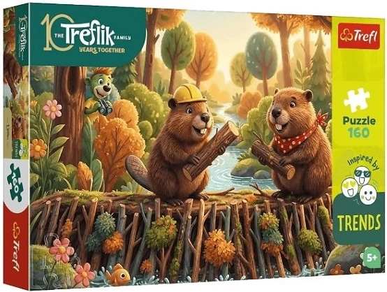 Trefl pusle 160 „U bobra“ (Rodina Treflíků)