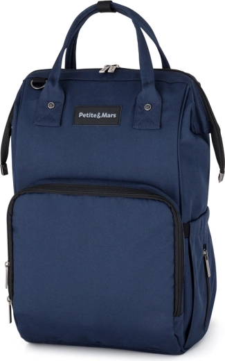 Petite&Mars Jackob Dark Blue Stroller Diaper Backpack