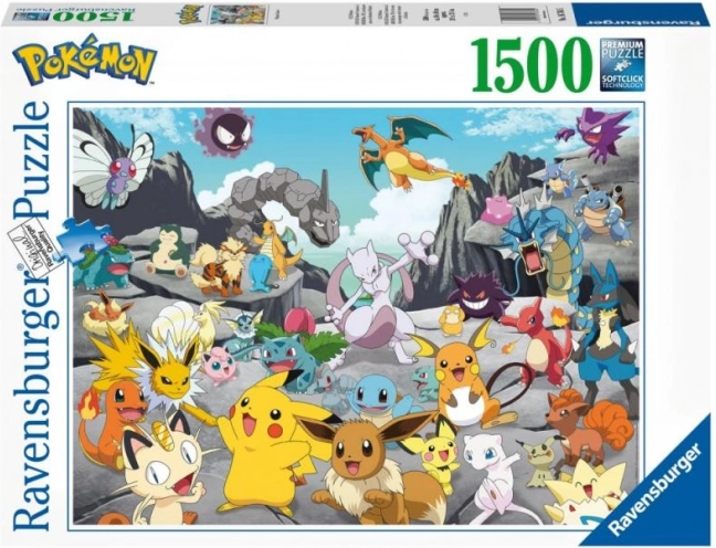 2D pusle 1500 tükki Pokémon Classic