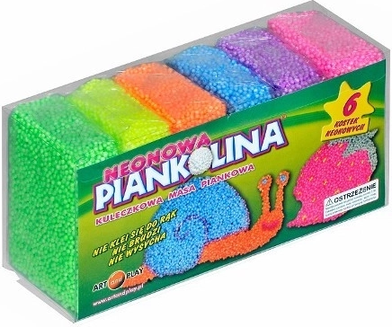 Piankolina neoonmodelleerimismass – 6 värvi komplekt