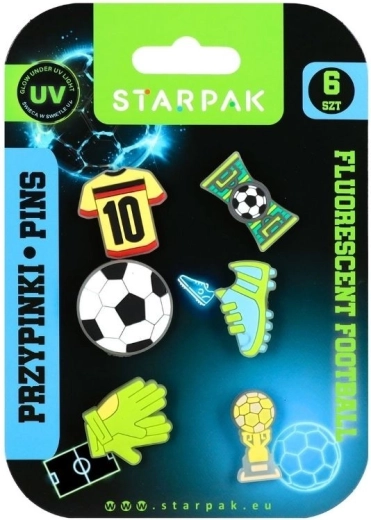 Jalgpalli fluo kummist märgid - 6 tk