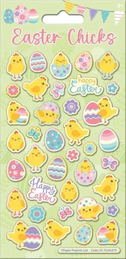 Glitter Easter stickers – reusable decorations