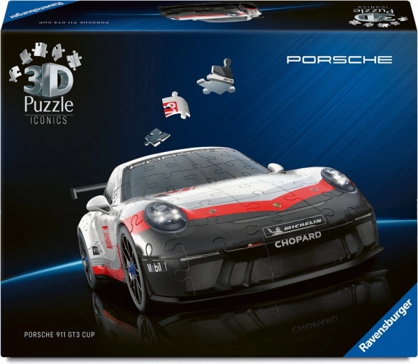 3D puzzle Porsche 911 GT3 Cup with functional wheels