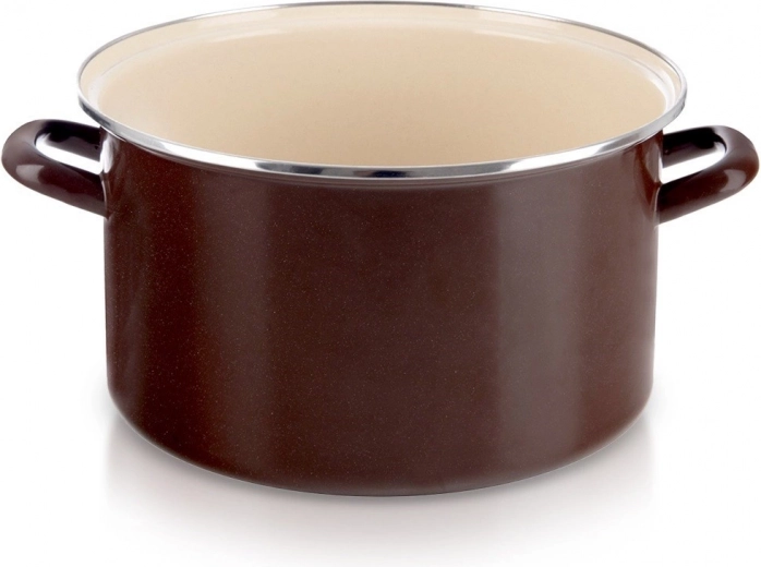 Emailpott Brown 32 cm, 11,5 l