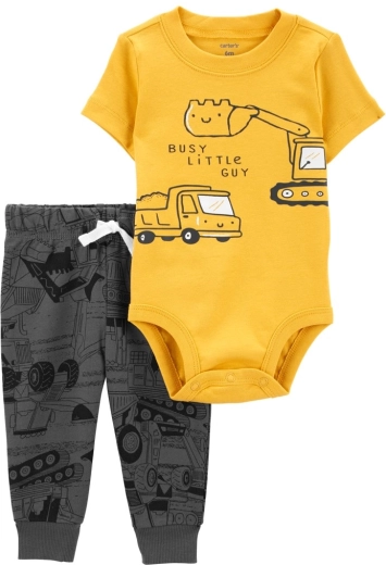 Carter's 2-piece set for baby boy Blue Dog – short-sleeve bodysuit and sweatpants (3 m)