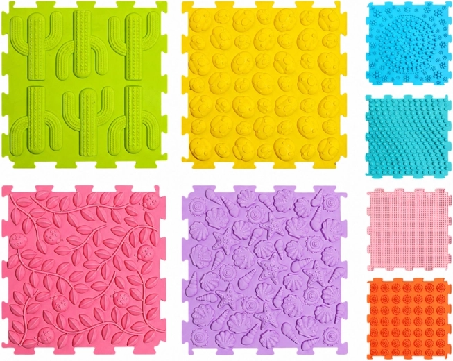 Different embossed patterns for sensory stimulation